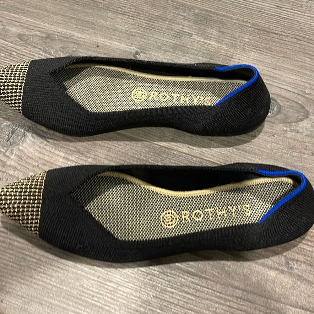 Rothy’s Black Flats- size 9.5